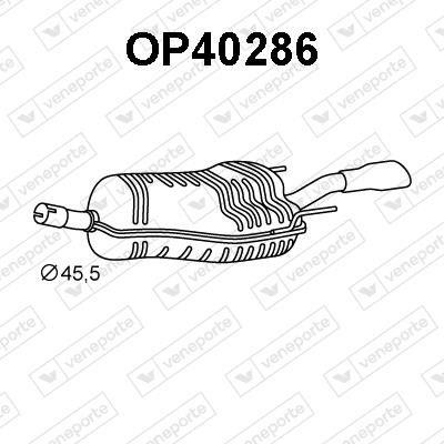 Veneporte OP40286 End Silencer OP40286: Buy near me in Poland at 2407.PL - Good price!
