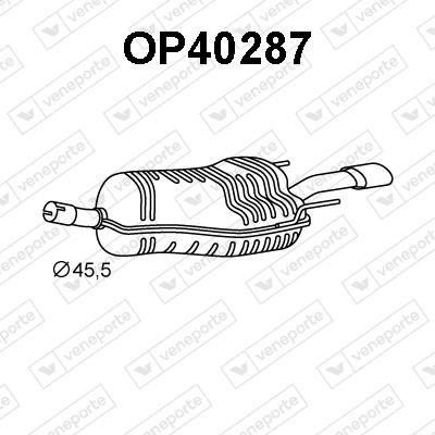 Veneporte OP40287 End Silencer OP40287: Buy near me in Poland at 2407.PL - Good price!