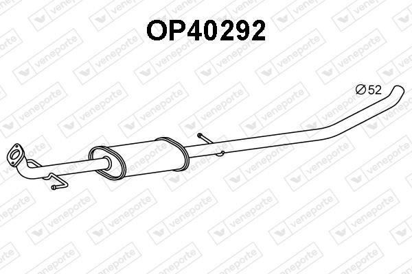 Veneporte OP40292 Front Silencer OP40292: Buy near me in Poland at 2407.PL - Good price!