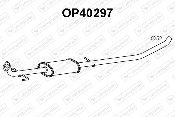 Veneporte OP40297 Front Silencer OP40297: Buy near me in Poland at 2407.PL - Good price!