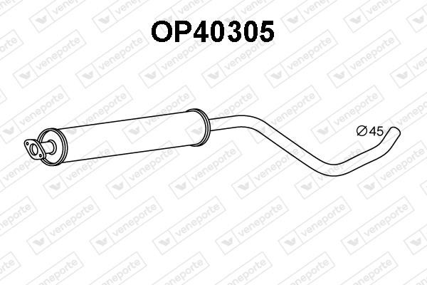 Veneporte OP40305 Front Silencer OP40305: Buy near me in Poland at 2407.PL - Good price!