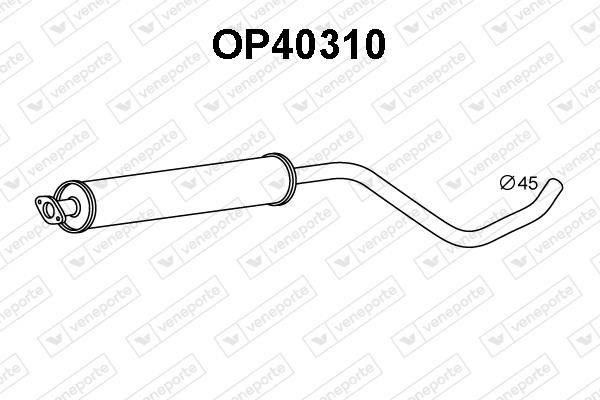 Veneporte OP40310 Front Silencer OP40310: Buy near me in Poland at 2407.PL - Good price!