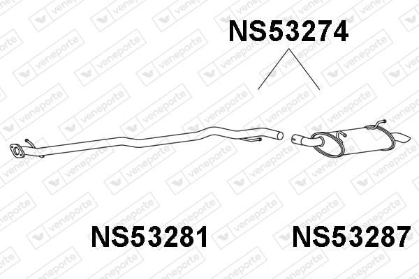Veneporte NS53274 End Silencer NS53274: Buy near me in Poland at 2407.PL - Good price!