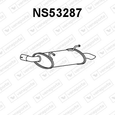 Veneporte NS53287 Глушитель, задняя часть NS53287: Отличная цена - Купить в Польше на 2407.PL!
