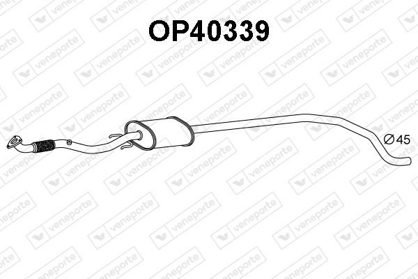 Veneporte OP40339 Front Silencer OP40339: Buy near me in Poland at 2407.PL - Good price!