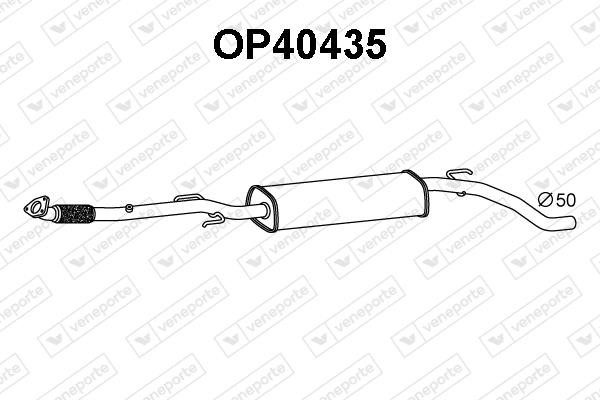 Veneporte OP40435 Front Silencer OP40435: Buy near me in Poland at 2407.PL - Good price!
