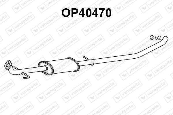 Veneporte OP40470 Front Silencer OP40470: Buy near me in Poland at 2407.PL - Good price!