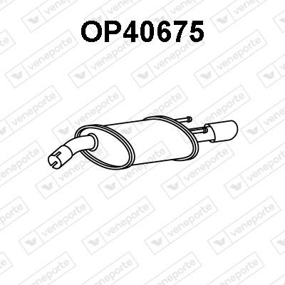 Veneporte OP40675 Глушитель, задняя часть OP40675: Отличная цена - Купить в Польше на 2407.PL!