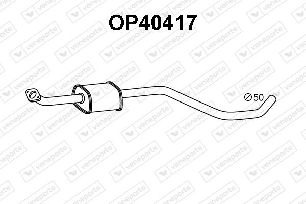 Veneporte OP40417 Tłumik przedni OP40417: Dobra cena w Polsce na 2407.PL - Kup Teraz!