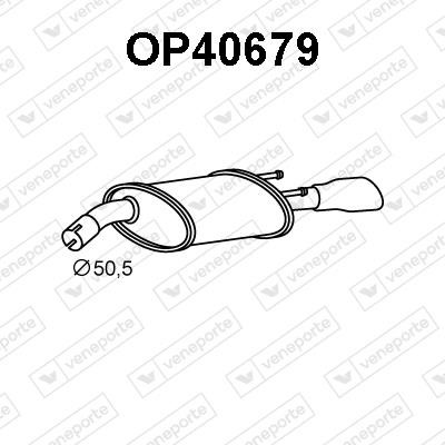 Veneporte OP40679 Глушитель, задняя часть OP40679: Отличная цена - Купить в Польше на 2407.PL!