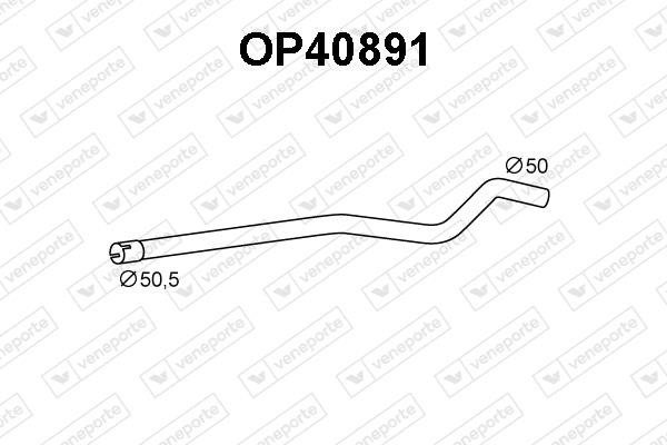 Veneporte OP40891 Exhaust pipe OP40891: Buy near me in Poland at 2407.PL - Good price!