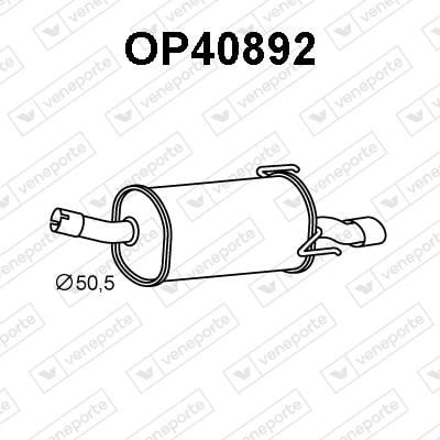 Veneporte OP40892 End Silencer OP40892: Buy near me at 2407.PL in Poland at an Affordable price!