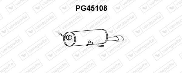 Veneporte PG45108 Глушитель, задняя часть PG45108: Отличная цена - Купить в Польше на 2407.PL!