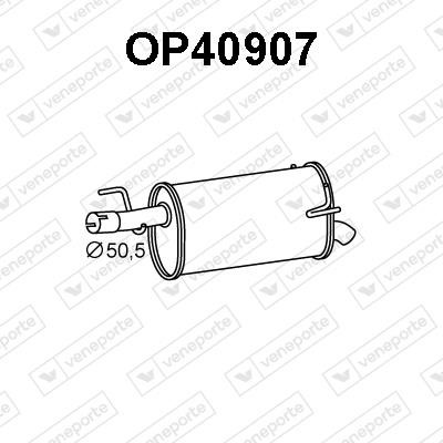 Veneporte OP40907 Глушник, задня частина OP40907: Приваблива ціна - Купити у Польщі на 2407.PL!