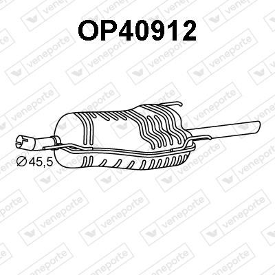 Veneporte OP40912 End Silencer OP40912: Buy near me in Poland at 2407.PL - Good price!