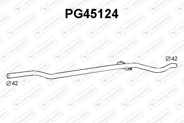 Veneporte PG45124 Exhaust pipe PG45124: Buy near me in Poland at 2407.PL - Good price!