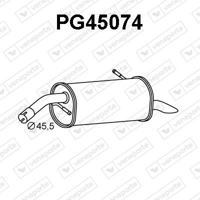 Veneporte PG45074 End Silencer PG45074: Buy near me in Poland at 2407.PL - Good price!