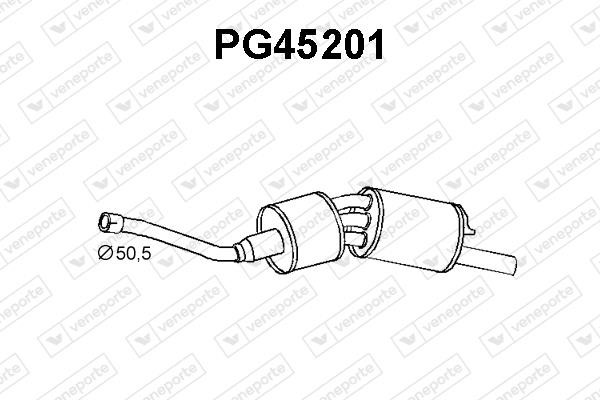Veneporte PG45201 Глушитель, задняя часть PG45201: Отличная цена - Купить в Польше на 2407.PL!