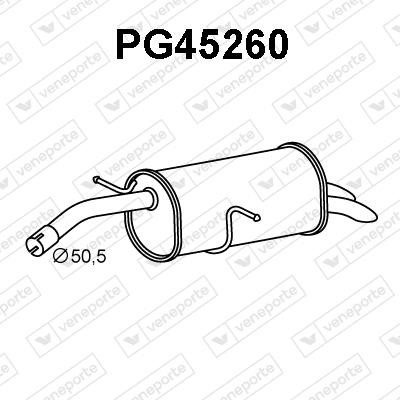 Veneporte PG45260 Глушитель, задняя часть PG45260: Отличная цена - Купить в Польше на 2407.PL!