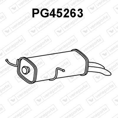 Veneporte PG45263 Глушитель, задняя часть PG45263: Отличная цена - Купить в Польше на 2407.PL!
