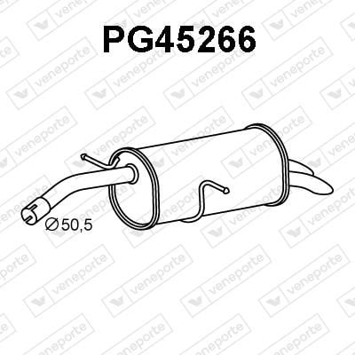 Veneporte PG45266 End Silencer PG45266: Buy near me at 2407.PL in Poland at an Affordable price!