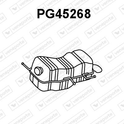Veneporte PG45268 Глушитель, задняя часть PG45268: Отличная цена - Купить в Польше на 2407.PL!
