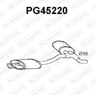 Veneporte PG45220 Central silencer PG45220: Buy near me in Poland at 2407.PL - Good price!