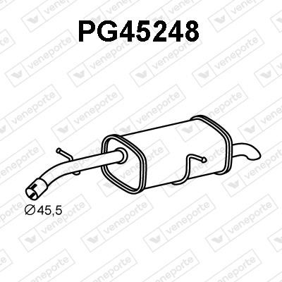 Veneporte PG45248 Глушитель, задняя часть PG45248: Отличная цена - Купить в Польше на 2407.PL!