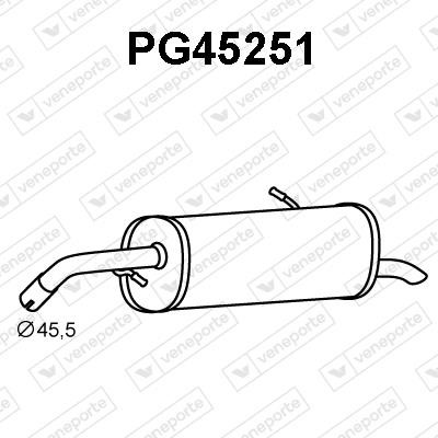 Veneporte PG45251 End Silencer PG45251: Buy near me in Poland at 2407.PL - Good price!
