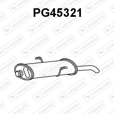 Veneporte PG45321 Глушитель, задняя часть PG45321: Отличная цена - Купить в Польше на 2407.PL!