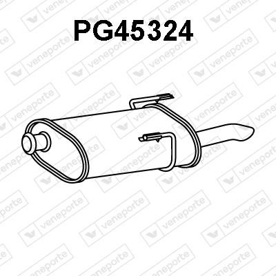 Veneporte PG45324 Глушитель, задняя часть PG45324: Отличная цена - Купить в Польше на 2407.PL!
