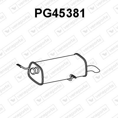 Veneporte PG45381 Глушитель, задняя часть PG45381: Отличная цена - Купить в Польше на 2407.PL!
