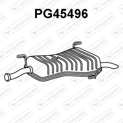 Veneporte PG45496 Глушитель, задняя часть PG45496: Отличная цена - Купить в Польше на 2407.PL!