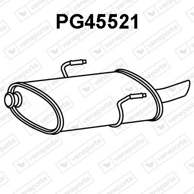 Veneporte PG45521 Глушитель, задняя часть PG45521: Отличная цена - Купить в Польше на 2407.PL!