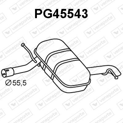 Veneporte PG45543 Амортизатор PG45543: Отличная цена - Купить в Польше на 2407.PL!