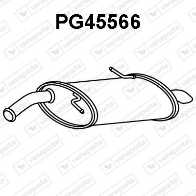 Veneporte PG45566 Tłumik, część tylna PG45566: Dobra cena w Polsce na 2407.PL - Kup Teraz!