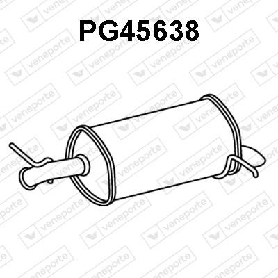 Veneporte PG45638 Tłumik, część tylna PG45638: Dobra cena w Polsce na 2407.PL - Kup Teraz!