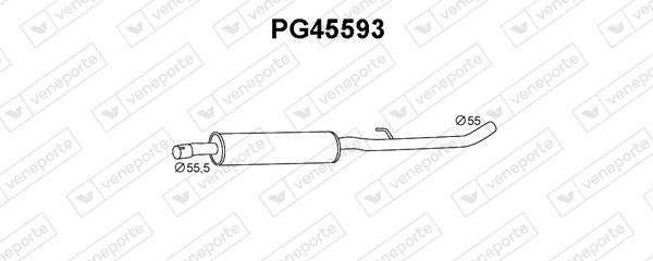 Veneporte PG45593 Central silencer PG45593: Buy near me in Poland at 2407.PL - Good price!