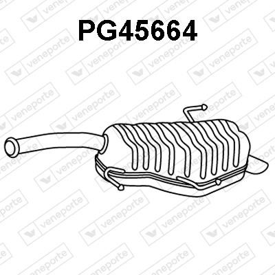 Veneporte PG45664 Глушитель, задняя часть PG45664: Отличная цена - Купить в Польше на 2407.PL!