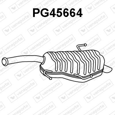 Veneporte PG45664 Tłumik, część tylna PG45664: Dobra cena w Polsce na 2407.PL - Kup Teraz!