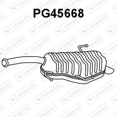 Veneporte PG45668 Глушитель, задняя часть PG45668: Отличная цена - Купить в Польше на 2407.PL!