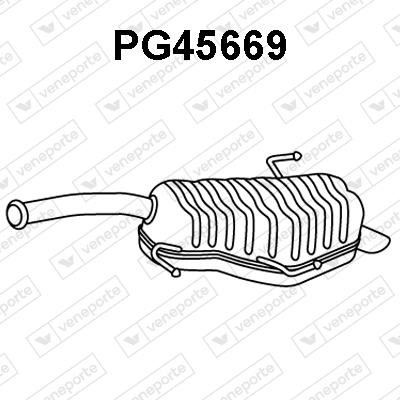 Veneporte PG45669 Глушитель, задняя часть PG45669: Отличная цена - Купить в Польше на 2407.PL!
