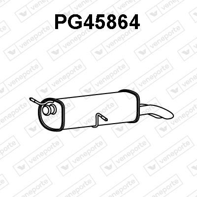 Veneporte PG45864 Глушитель, задняя часть PG45864: Отличная цена - Купить в Польше на 2407.PL!
