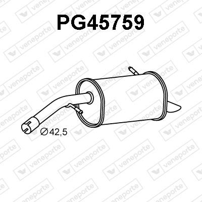 Veneporte PG45759 End Silencer PG45759: Buy near me at 2407.PL in Poland at an Affordable price!