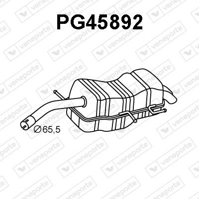 Veneporte PG45892 End Silencer PG45892: Buy near me in Poland at 2407.PL - Good price!