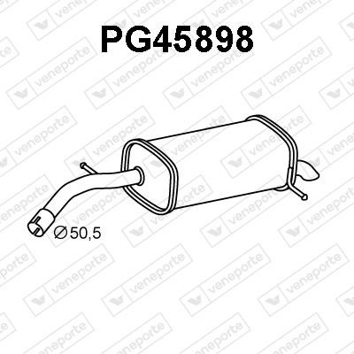 Veneporte PG45898 Глушитель, задняя часть PG45898: Отличная цена - Купить в Польше на 2407.PL!