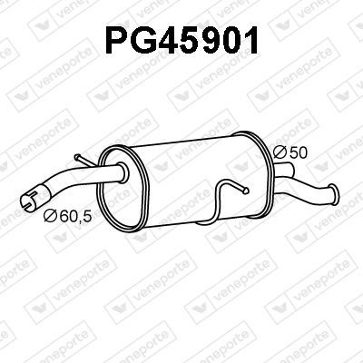 Veneporte PG45901 Глушитель, задняя часть PG45901: Отличная цена - Купить в Польше на 2407.PL!