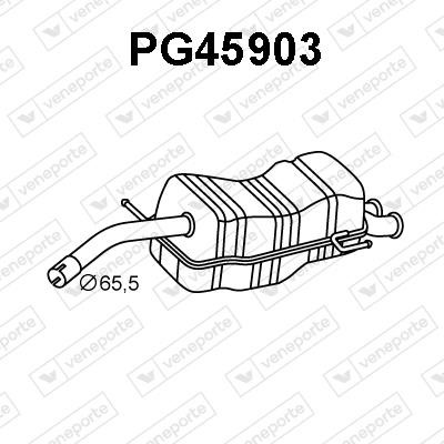 Veneporte PG45903 Глушитель, задняя часть PG45903: Отличная цена - Купить в Польше на 2407.PL!