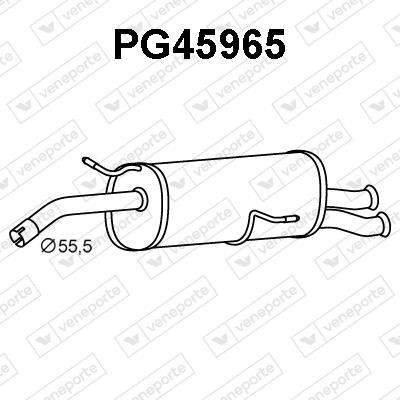 Veneporte PG45965 Глушитель, задняя часть PG45965: Отличная цена - Купить в Польше на 2407.PL!