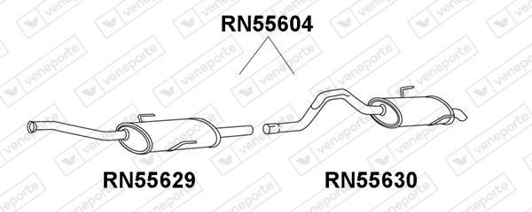 Veneporte RN55604 End Silencer RN55604: Buy near me in Poland at 2407.PL - Good price!